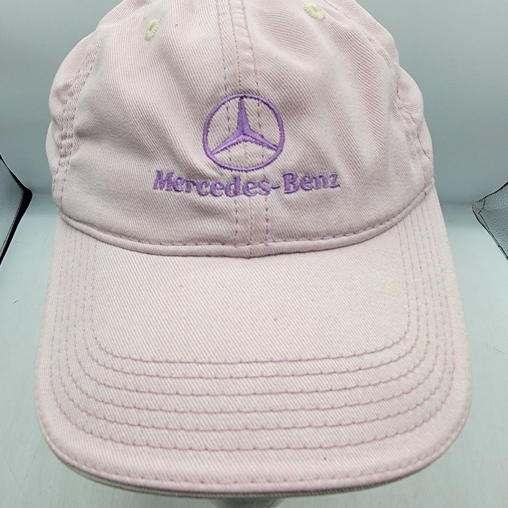 Ivory Mercedes Benz Womens Pink Athletic Hat Casual Adjustable Outdoors Cars - Picture 5 of 9